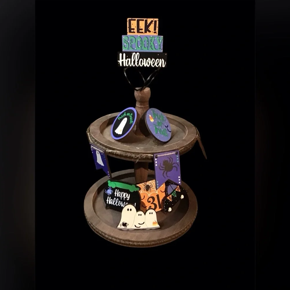 Herrnalise 10 Pcs Halloween Spooky Halloween Party Decoration Set (New)